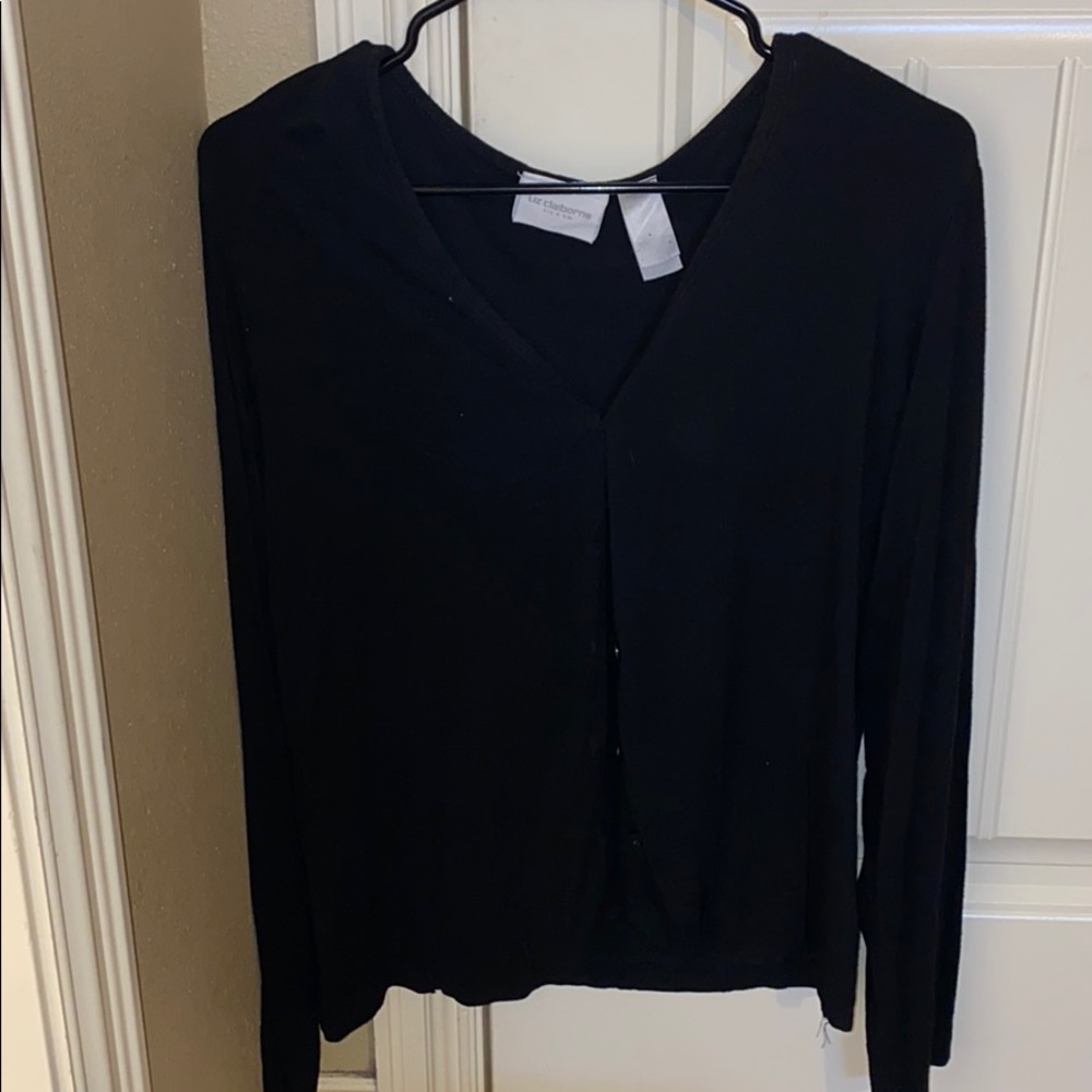 Black cardigan
